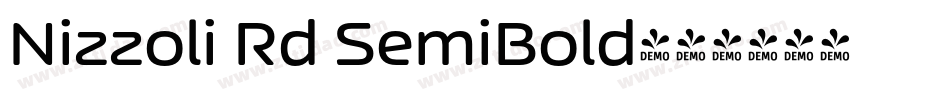 Nizzoli Rd SemiBold字体转换